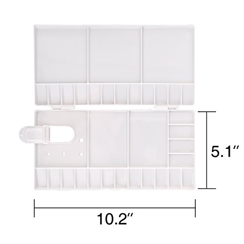 image for Transon Large Paint Palette Box 33 Wells for Watercolor,Gouache, Acryl