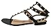 Kaitlyn Pan Studded T-Strap Flat Sandal