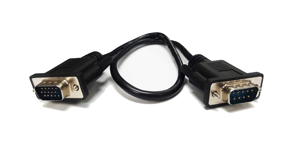 CGA RGB DB 9-Pin to HD 15-Pin VGA Adapter Cable