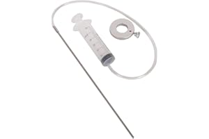 MOTO4U Fork Oil Adjuster Kit - 60ml Syringe with Adjustable Ring for Motorcycle Fork Suspension