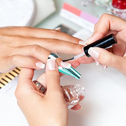 G2PLUS Nail Forms, 500 PCS Nail Art Tip Shape Guide Stickers, Acrylic Gel Manicure Extension Tool for DIY and Home Use Salon Supplies (Green) - Image 6