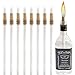 Tiki Torch Kit ,Torch Wicks and Brass Wick Mount ,Garden lights ,etc. 8 PCS((13 39/50 inch ,bottle not included )