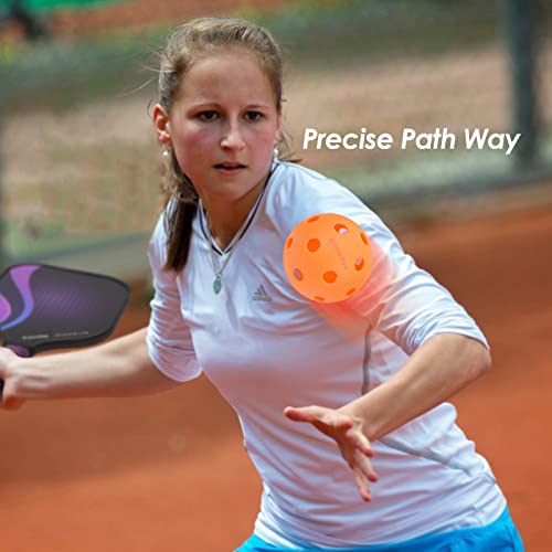 PickleballBalls 6 Pack by JoncAye, Orange IndoorPickleballs USAPA