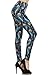 Leggings Depot Ultra Soft Women's High Waist Popular Print Leggings Pants Style Batch4 (Peacock Feather)