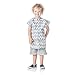 Bumkins Short Sleeved Art Smock, Gray Chevron (3-7 Years)