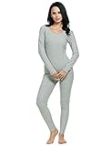 Goldenfox Women's Cotton Thermal Underwear Long Johns Winter Set Fleece Lined S-XXXL