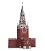 KERANOVA 219 Clever Paper Historic Buildings Spasskaya Tower (Moscow Kremlin) 3D Puzzle, 19 x 11 x 32 cm, Multi Color