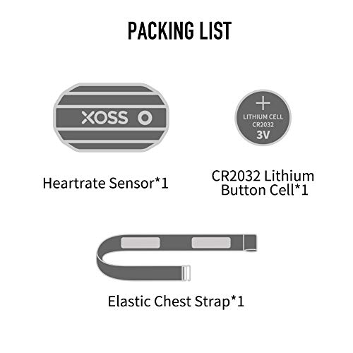 XOSS Hartslagmeter Bluetooth/ANT + voor smartphone en fietscomputer Borstband Hartslagsensor Hardlopen Sport - Image 7