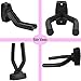Guitar Ukulele Bass Mandolin Banjo Wall Mounts Hangers Black (set of 4)