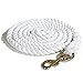 Intrepid International Horse Tack - Heavy Duty Cotton Rope Lead Ropes for Horses, with Durable Brass Trigger Snap, Attaches to Halter or Harness, Soft and Comfortable Grip - 10 Feet