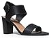 Peep Toe Sandal - Low Stacked Heel - Open Toe Ankle Heel Cutout Velcro Enclosure by J. Adams