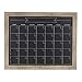 DesignOvation Beatrice Framed Magnetic Chalkboard Monthly Calendar, 23x29, Rustic Brown