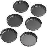 Wilton Perfect Results 4.75 Inch Round Tart/Quiche Pan, Set of 6