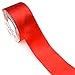 Star Brand Double Faced Satin Ribbon | Polyester Tape for Floral Arrangements, Wedding Bouquets, Gift Wrapping & Crafts | Double Sided No-Fade Fabric (2 Inch x 25 Yard, Christmas Red)