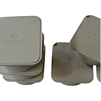 Set of 6 babadoh pizza dough containers and lids (Dough)