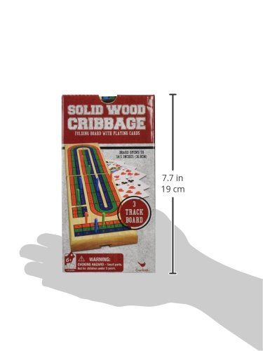 Solid Wood Folding Cribbage Set (Styles Will Vary)