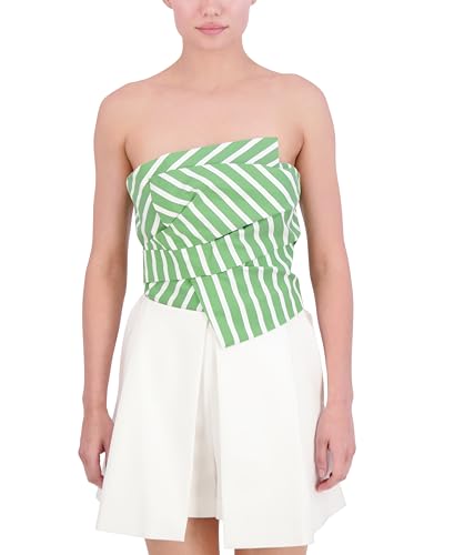Photo 1 of BCBGMAXAZRIA Women's Straight Neck Strapless Top, Green Combo