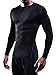 NELEUS Men's 3 Pack Athletic Compression Sport Running T Shirt Long Sleeve Base Layer,Black,US XL,EU 2XL