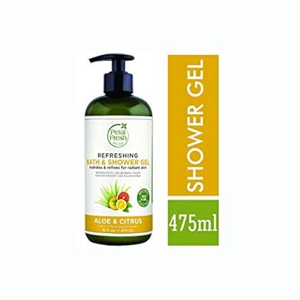 Petal Fresh Pure Aloe & Citrus Bath & Shower Gel 475ml | Paraben & Sulfate free