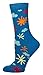 Blue Q Socks, Women's Crew, Carpe The F--k Out of This Diem,One Size (fits women's shoe size 5-10 US),blue, red, white, orange