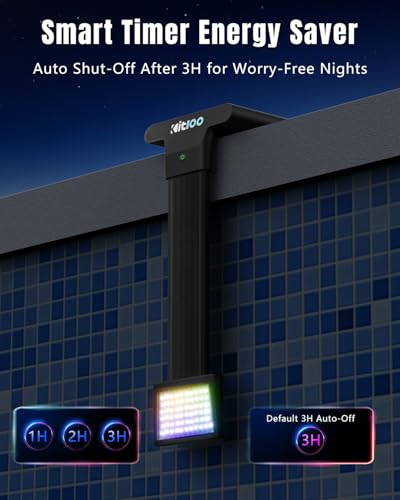 2026 Upgrade Solar Pool Lights Only for Inground Pool & Steel Wall Above Ground Pool, IP68 Waterproof, 17 Lighting, 6800mAh, Underwater Submersible Pool Lights with Remote, for Pool Party (1 Pack)