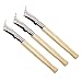 BCP Set of 3pcs Wood Handle Stainless Steel Printing Batik Knives Pens Pottery Clay Sculpture Wax Tools Set