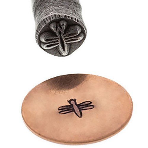 5 MM Contemporary Design Dragonfly Shape Stamp Tool for Stamping and Marking Jewelry and Metals