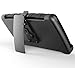 LG G FLEX 2 Holster Defender Case, E LV LG G FLEX 2 Case - Shock-Absorption / High Impact Resistant Black Dual Layer Armor Holster Defender Full Body Protective Case Cover with Kickstand and Belt Swivel Clip for LG G FLEX 2 - BLACK