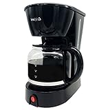 InnoLife CM1009-ET 12-Cup Coffee Maker Coffeemaker with Glass Carafe, Black