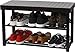 Simple Houseware Wood Top Shoe Storage Bench for Entryway, Dark Brown