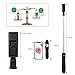 HiSayee Selfie Stick Blutooth, Extendable Selfie Stick Tripod, Phone Tripod with Wireless Remote Shutter Compatible with iPhone Xs Max Xr X 8 7 6 6s 5 Plus, Android, Samsung Galaxy and More
