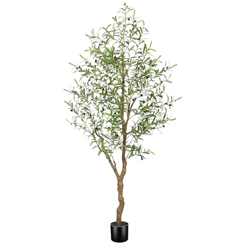 FEELEAD Olivenbaum künstlich 180 cm,künstliche Olivenbaum