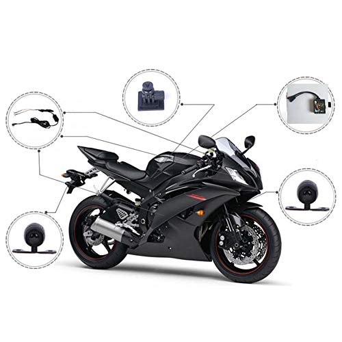 1080P HD Motorcycle Driving Recorder Camera,3 Inch Waterproof Motorcycle Dash Camera Security Action Camera Dual-Track Lens Motor Monitor Double Mirror - Thumbnail 7