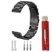 Cbin Quick Release Bracelet - Width 16mm / 18mm / 20mm / 22mm / 24mm Stainless Steel Strap Wrist Band Replacement Watch Bands (Black, 24mm)
