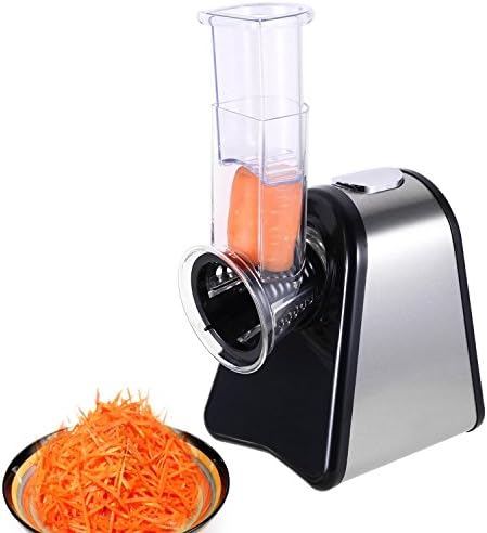 Professional Salad Maker Electric Slicer Shredder, PEATAO Home Food Shooter Multifunctional Vegetables Slicer Machine for Fruit Vegetables Cheese (US STOCK)