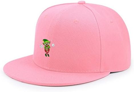 WonderCap Christmas Elf Drinking Cocoag Embroidery Adjustable Snapback Baseball Cap Hip Hop Hat Soft Pink