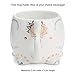 White Ceramic Coffee or Tea Mugs: Tri-Coastal Design Elephant Coffee Mug with Hand Printed Designs and Printed Saying - 18.6 Fluid Ounce Large, Cute Handmade Cup