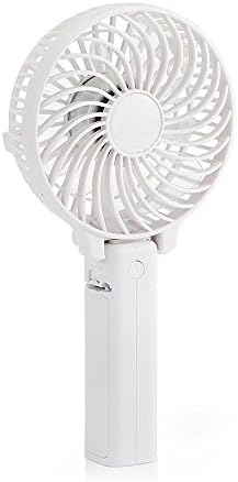 COF COSTA® Portable USB Mini Fan USB Rechargeable Foldable Handheld Fan 18650 Desktop Summer Cooler Fan (White)