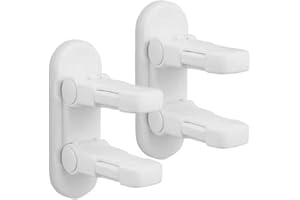 Flowden Improved Childproof Door Lever Lock（2 Pack）Prevents Toddlers from Opening Doors. Durable ABS with Adhesive Backing. Simple Install, No Tools Needed