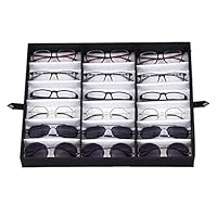 Homefami Multi Sunglasses Organizer for Women Men Eyewear Display Case Glasses Display Drawer Lockable Case Organizer Glasses Display Case Storage Organizer Collector