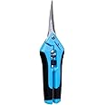 Hydrofarm HGPP400C Precision Curved Blade Pruners, Blue