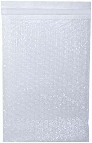 Premier Bubble Double Walled Self-Sealing Clear Cushioning Pouch Bags - Protective Bags for Shipping, Storage, and Moving - 8" x 11" - 100 count