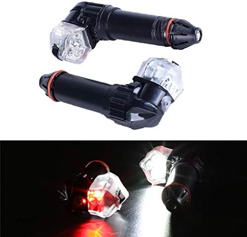 yimosecoxiang Non-slip Bicycle Bike Handlebar LED Light Safe Flashing Cycling Waterproof Warning Lamp