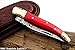 DKC Knives Sale DKC-62-RD RED Prince Laguiole Style Damascus Steel Folding Pocket Knife 4