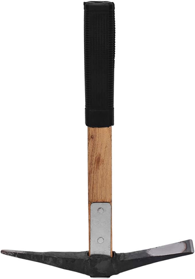 SOOKi Stainless Japanese Style Garden Hoe and Cultivator Dual Headed Weeding Tool with Wood Handle,B