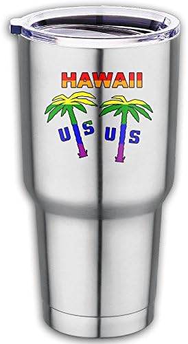 HAWAII Stainless Steel Tumbler Vacuum Insulated Travel Mug Coffee Cup