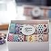 Aloha Washi Tape Set 16 Rolls of Decorative Masking Tape for Bullet Journals, Day Planners, Gift Wrapping and DIY Scrapbooking