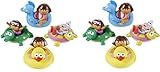 Munchkin Dora the Explorer Bath Squirters - Assorted Design & Colors - 2 Packs of 4 Count = 8 Count