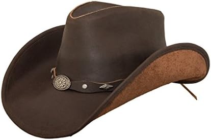 Lucky Trails Rocky Top Concho Band Leather Cowboy Western Hat