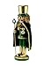 Clever Creations Irish 14 Inch Traditional Wooden Nutcracker, Festive Christmas Décor for Shelves and Tables